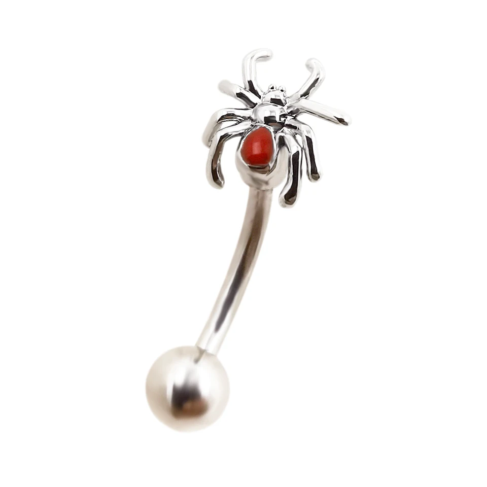 Jhjt 16g pavúky zakrivené činky obočie krúžky z nehrdzavejúcej ocele Chrupavka Daith náušnice brušné pery prsteň obočia piercing šperky