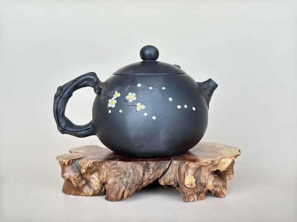 Jianshui Purple Clay Clay Plum Flower Čistý ručne vyrábaný čajový hrniec (nie yixing zisha) keramický kung -fu čajový set