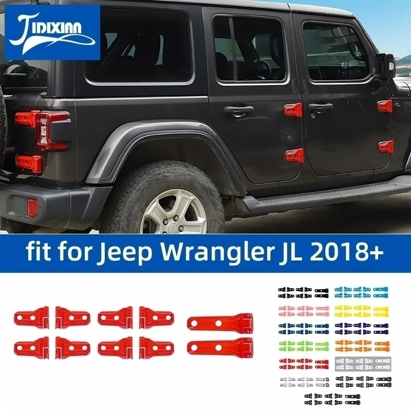 Jidixian Car Door Sužná pneumatika Podpora závesu dekorácie pre Jeep Wrangler JL 2018 2019 2020 2021 2022 2023 2024 hore
