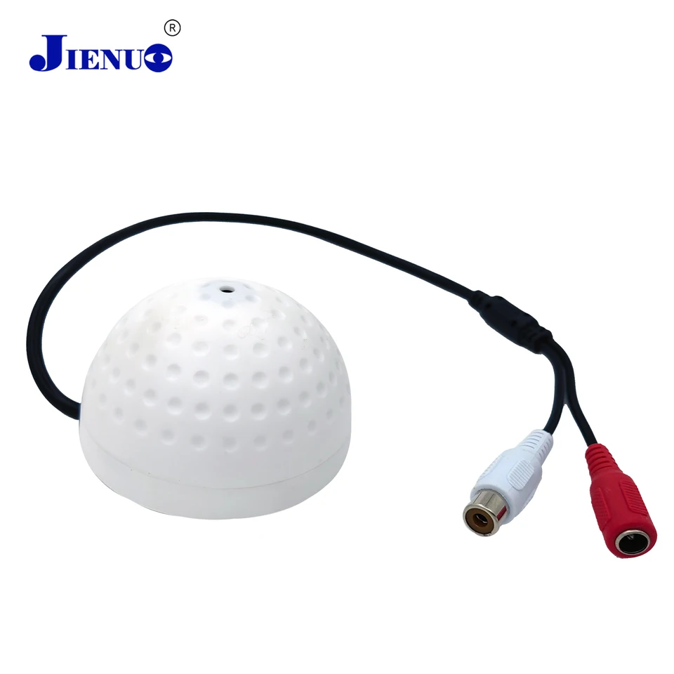 Jienuo Sound Monitor mikrofónový pickup široký rozsah zvukového vstupu zabezpečenie HD MIC adaptér pre CCTV Camera IP dohľad