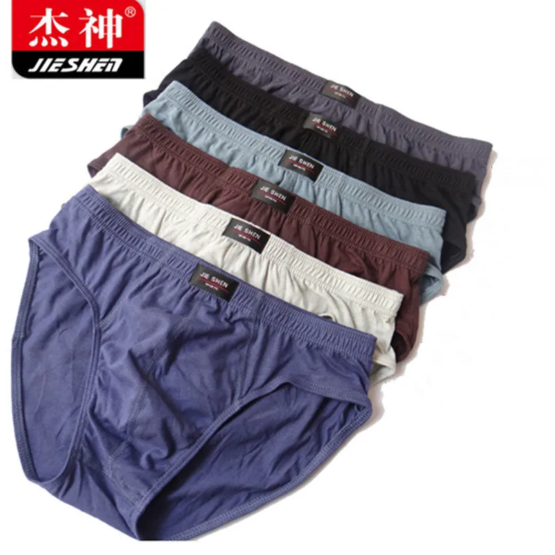 Jieshen Fashion Cotton Men Riffants spodky Man Underwear nohavičky pevná farba 4ks/veľa rýchla prepravu
