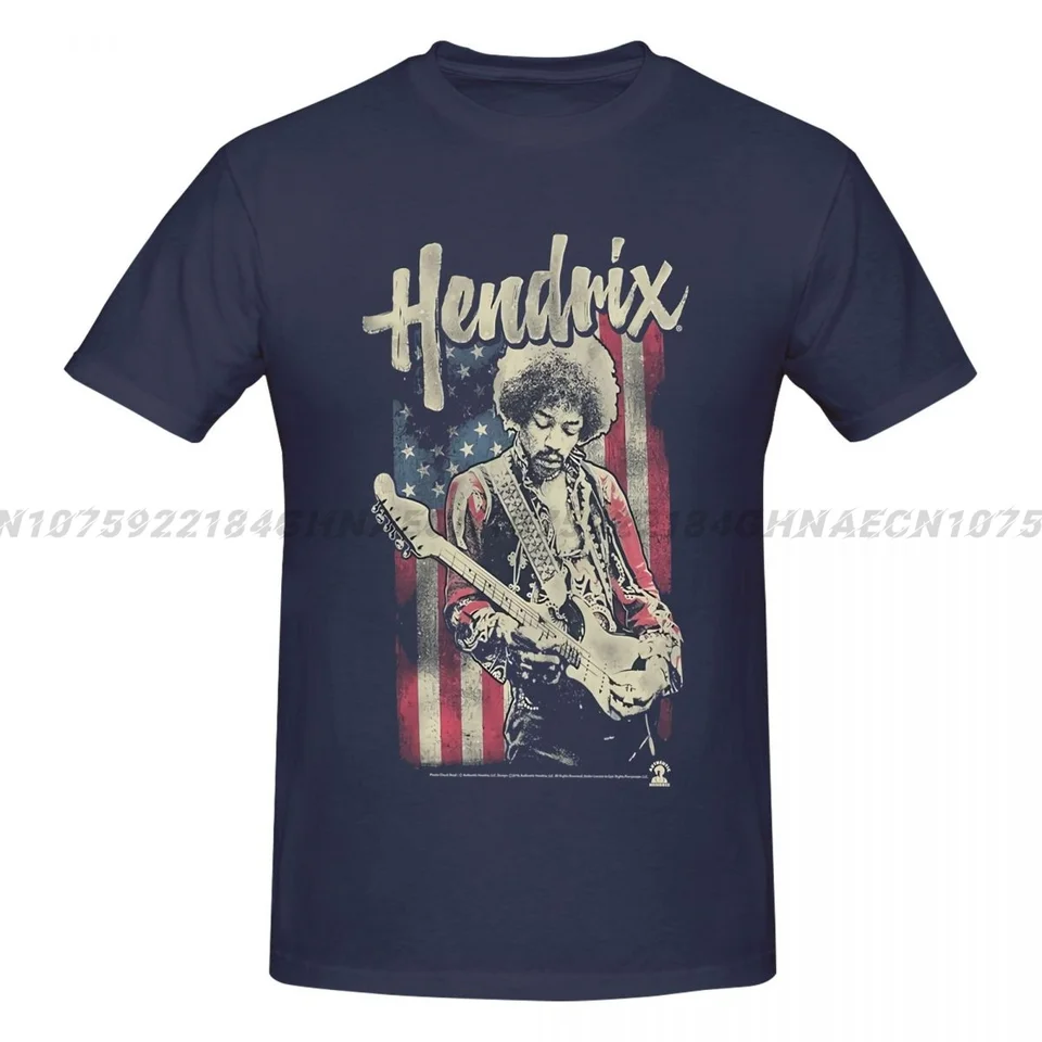 Jim Hendrixes v 60. rokoch Psychedelic Musical Icon USA vlajka zúfalé roztomilé tlačené tričko módne módne harajuku tops tees tričko grafika