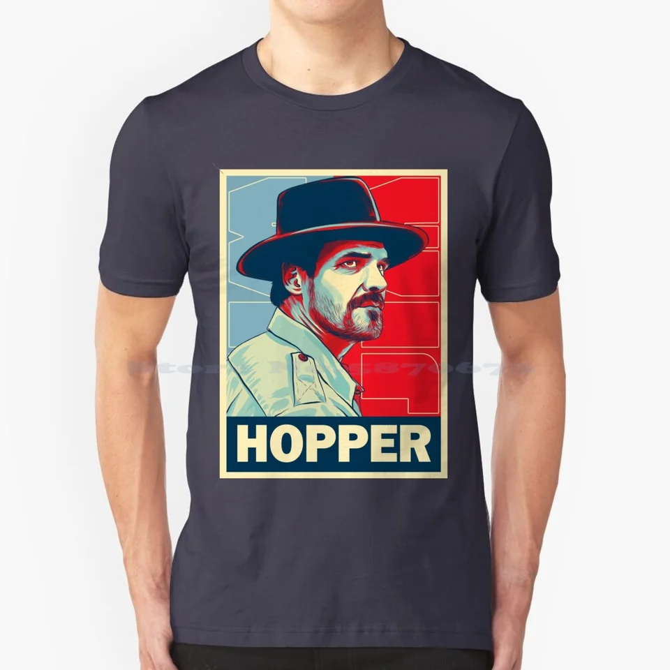 Jim Hopper Season 4! Tričko 100% bavlnené tričko Jim Hopper David Harbor Eleven Stanger Things Season 4 Pop Art Pop Culture