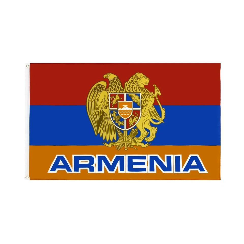 JIMONFLAG 90*150 cm Arménsko Národný znak vlajky / Arménska vlajka