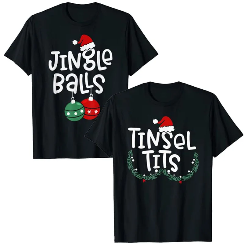Jingle loptičky Tinsel kozy Funny zodpovedajúci pár gaštany vianočné tričká Darčeky