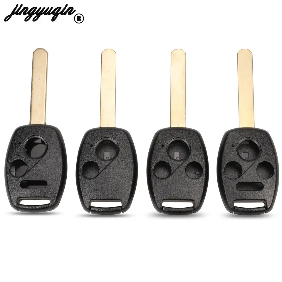 Jingyuqin 10ks 2/3/4 Buttons CAR REMOTH KEY SHELL FOB pre HONDA ACCOND CIVIC CRV Pilot FIT 2007 2008 2009 2010 2011 2012 2013 2013
