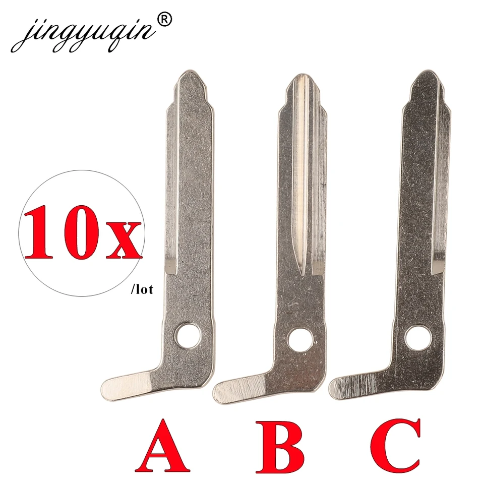 Jingyuqin 10ks/lot nezrezaný automobil s kľúčom pre Mazda 3 5 6 MX5 CX5 CX7 CX9 RX8 CX30 SMART NOHODNÉ NÁVODNÉ NÁKLADNÉ KLYVA BLANK
