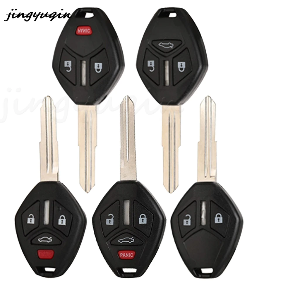 Jingyuqin 2/3/4 Tlačidlá nahradenie diaľkového vozidla shell shellového puzdra FOB pre Mitsubishi Outlander Galant Eclipse Lancer