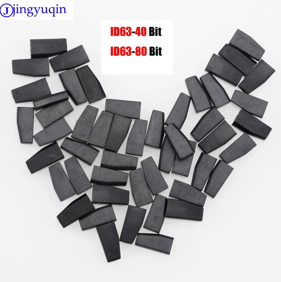 Jingyuqin Car Key 4d63 40bit 80bit Transponder Auto Carbon Transponder Chip pre Ford /Mazda pre VW /Audi /Sedadlo /Skoda /Porsche