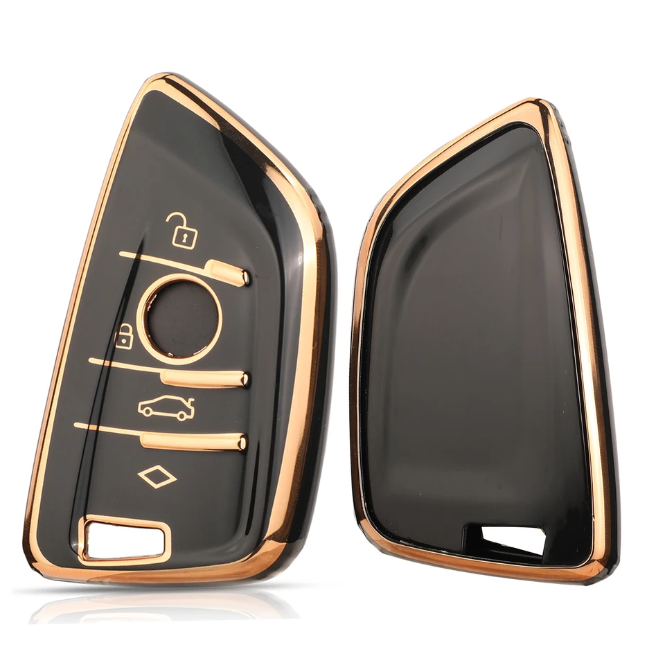 Jingyuqin Nový príchod TPU Car Key Shell Case FOB pre BMW X1 X3 X4 X5 X6 F15 F16 F48 G30 G38 525 540 730 740 1 2 5 7 Séria 218i