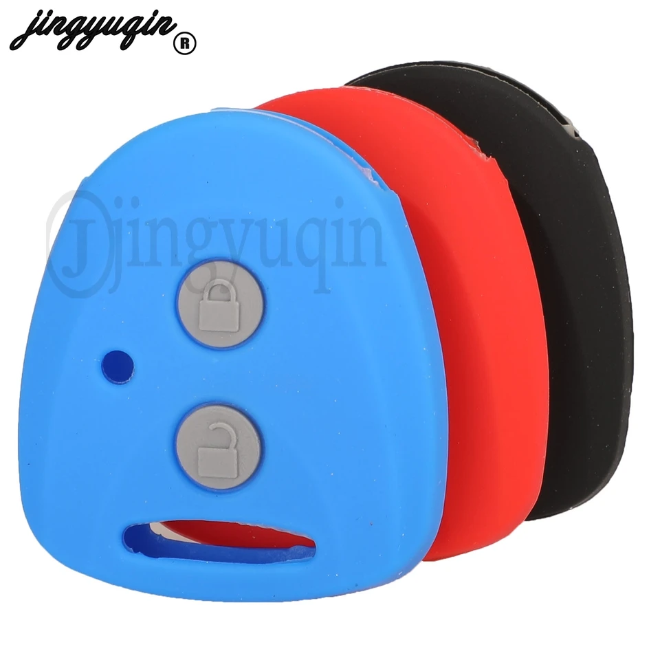 Jingyuqin Silikone Key Case Set Chráni pre Toyota New Avanza Daihatsu Xenia Perodua Alza Axia Perodua Fob Gumer Dolder