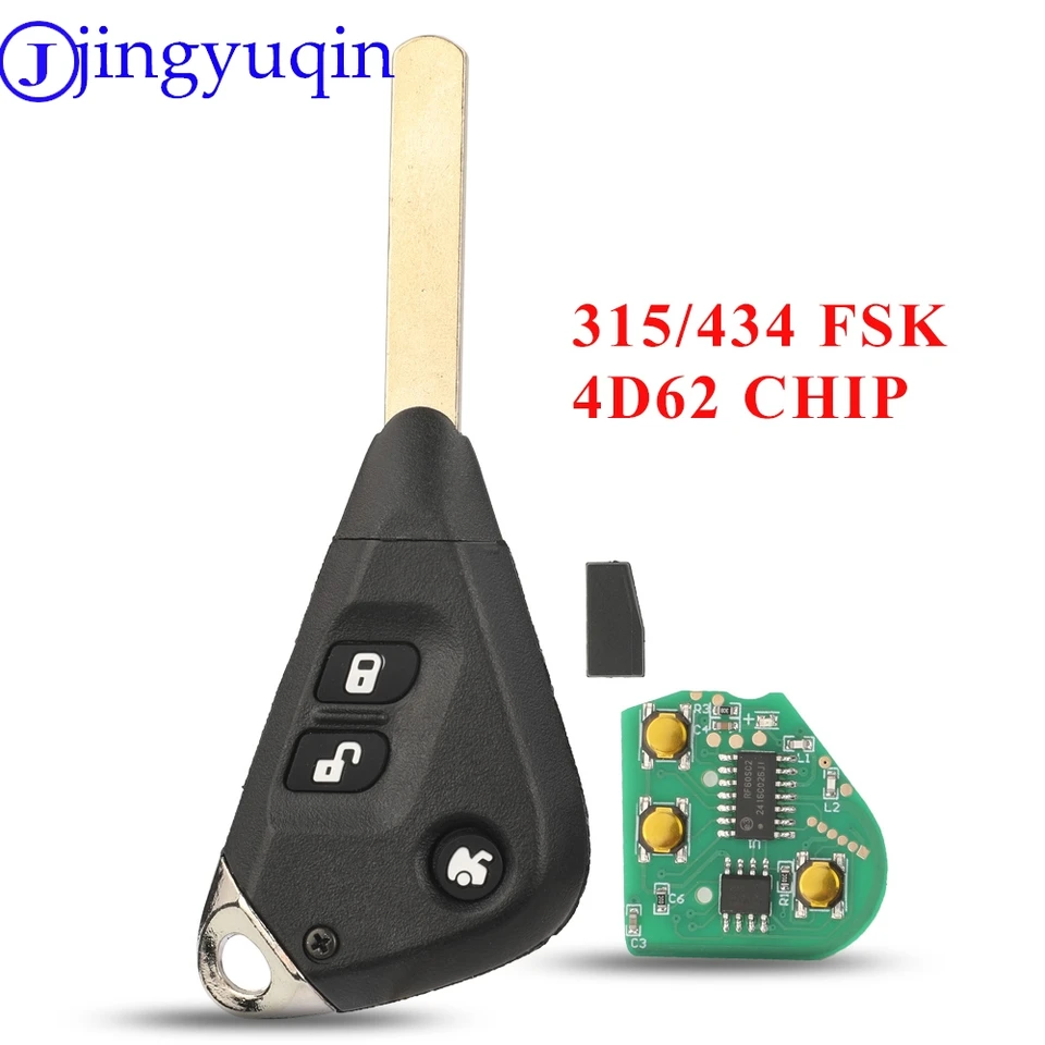Jingyuqin vzdialené auto Key FSK 315/433MHz s čipom 4D62 pre Subaru Liberty Impreza Forester Outback B13 2005-2009