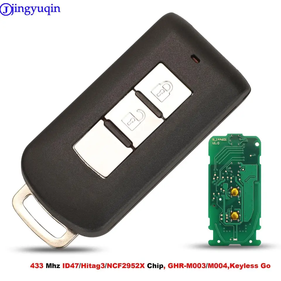 Jingyuqin vzdialený automobil pre auto pre Mitsubishi Montero L200 Pajero Sport ID47 FCCID: GHR-M004/M003 P/N: 8637B107 ID47 HITAG3 NCF2952X
