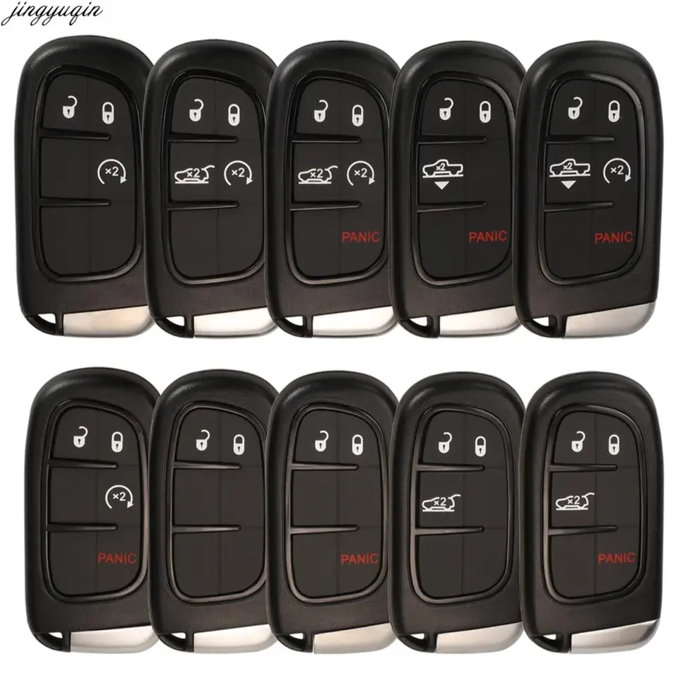 Jingyuqin vzdialený automobil s kľúčom pre kľúče pre Jeep Grand Cherokee Dodge Ram 1500 Journey Dart Challenger Durango 2/3/4/5 Gomfle