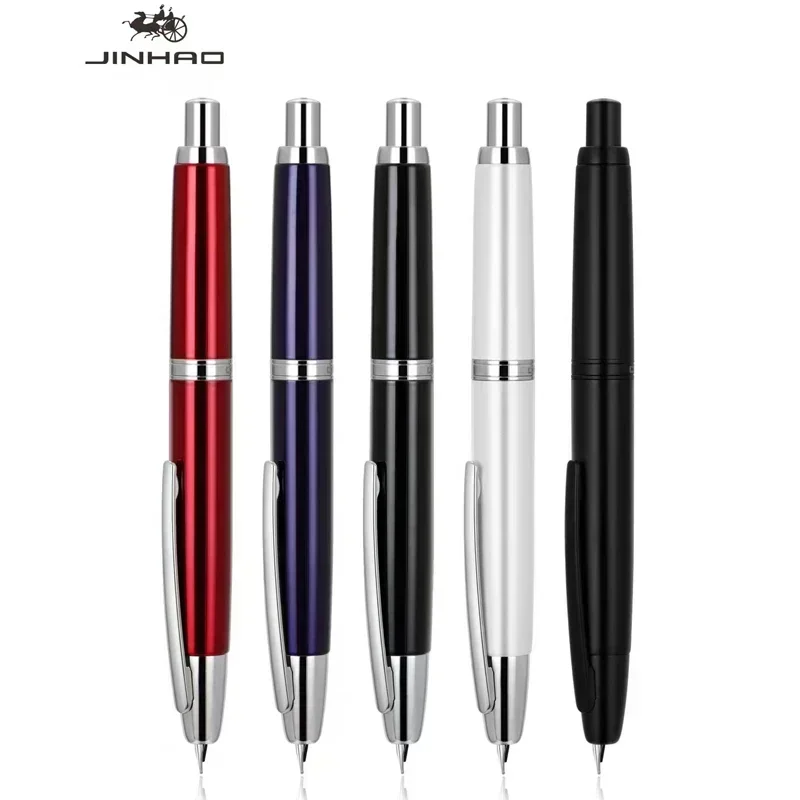 Jinhao 10 Classic Press Fountain Design Design prenosný EF/F 0,4/0,5 mm Tip Ink Pen MB Luxury School Písanie Smooth Darček