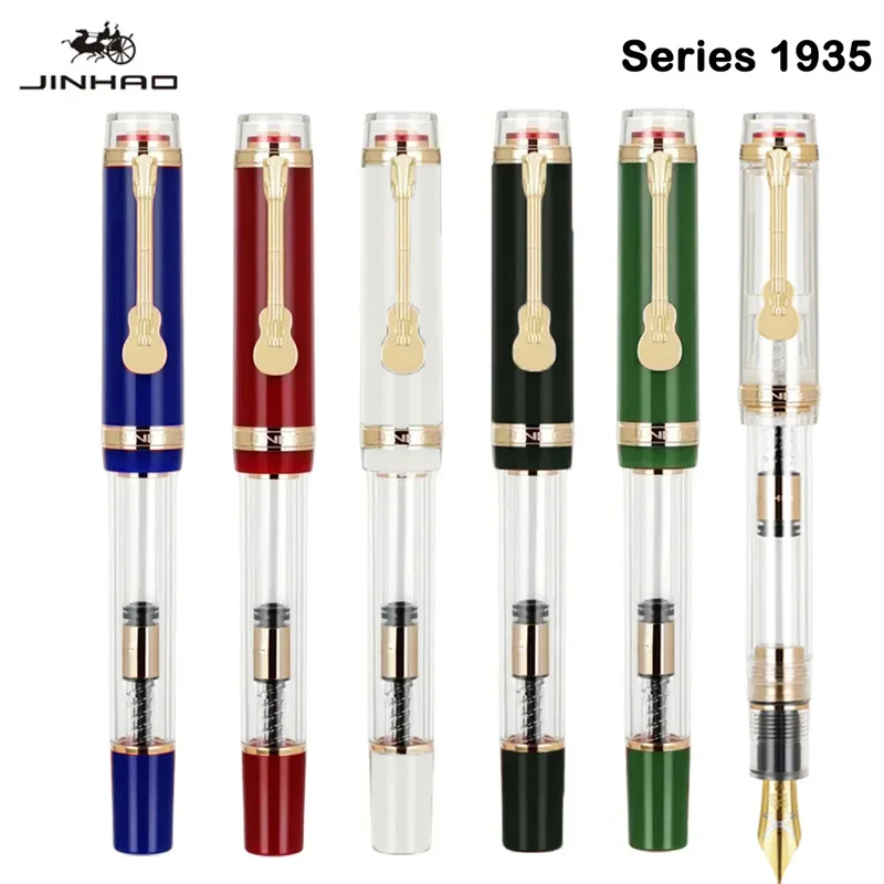 Jinhao 1935 Tiandao Fountain Guitar Guitar Clip 40 mm Sword Nib F/M kancelárske školy