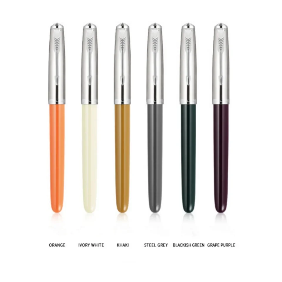 Jinhao 86 Resin Classic Fountain Pen Strieborný čiapka Extra jemný hrot 0,38 mm atramentové pero School Office Business Písanie perá darčeky