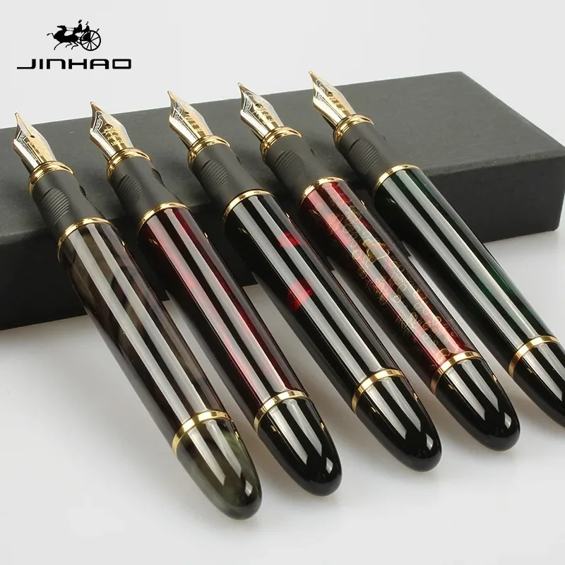 Jinhao X450 Metal Fountain Pen bez ceruzky Luxusná školská kancelárska kancelárska komora