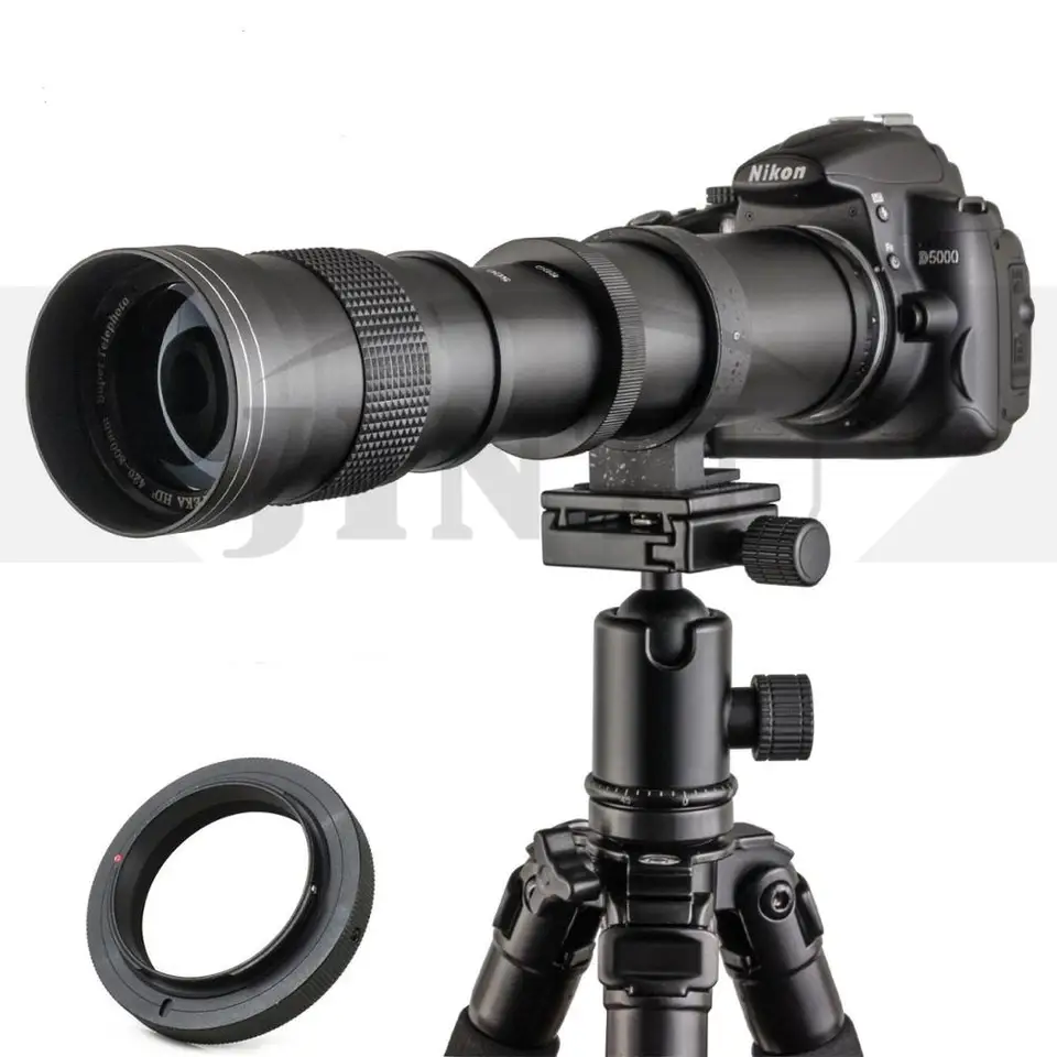 Jintu 420-800 mm f/8.3 Manuálny teleobjektív pre film Fuji X-Mount X-A5 X-A20 X-A1 X-A3 X-A2 X-A1 X-T2 X-E3 X-E2S X-E2 Fotoaparát