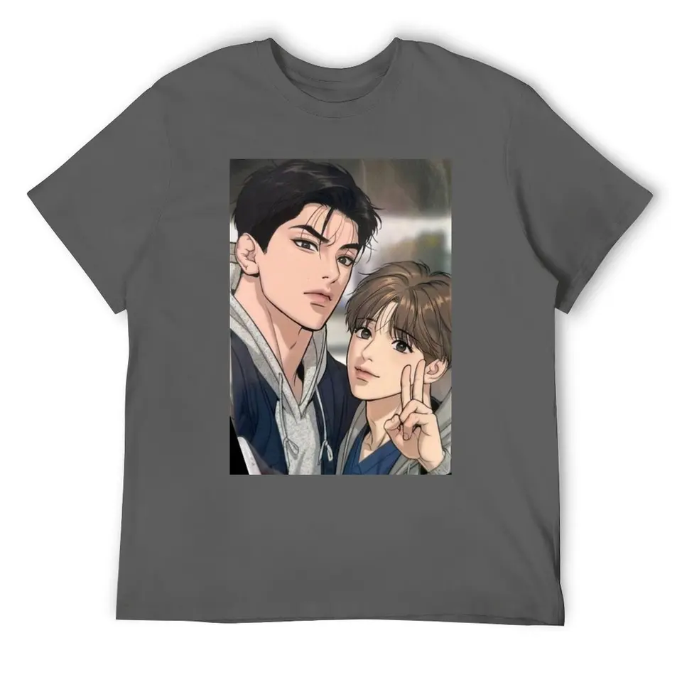 Jinx - Kim Dan a Joo Jaekyun Tričko Anime oblečenie tričká personalizované vtipné tričká pre mužov