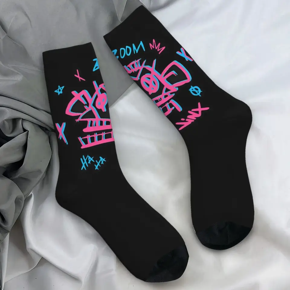 Jinx ponožky Spring boom pančuchy vintage unisex muži kvalitné ponožky grafické spustenie non smyk ponožky