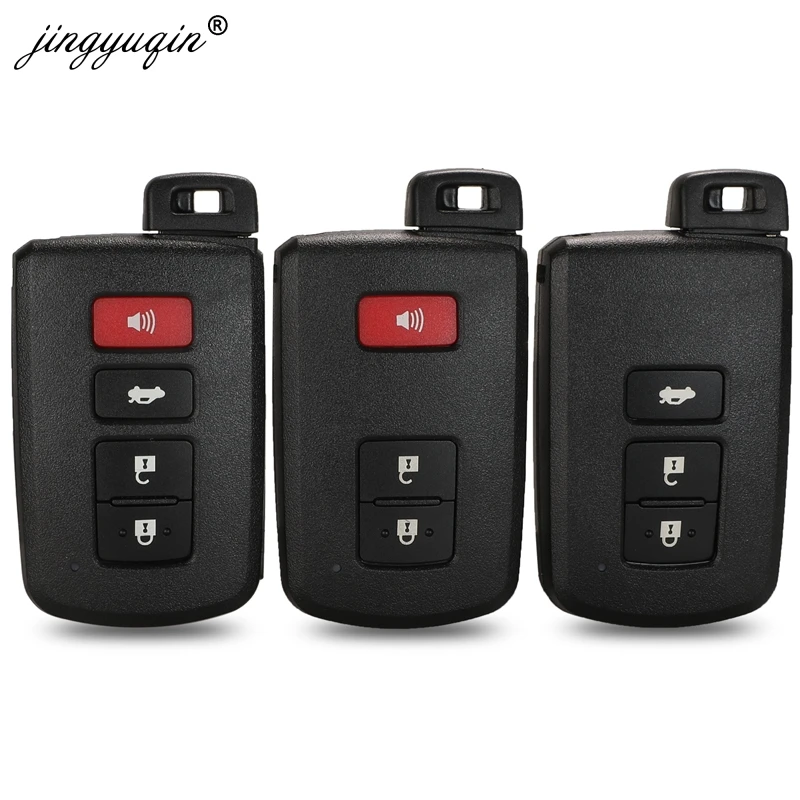Jinyuqin 2/3/4 tlačidlá pre diaľkové kľúče puzdro pre Toyota Avalon Camry Rav4 Corolla Highlander Smart Car Key Housing FOB FOB