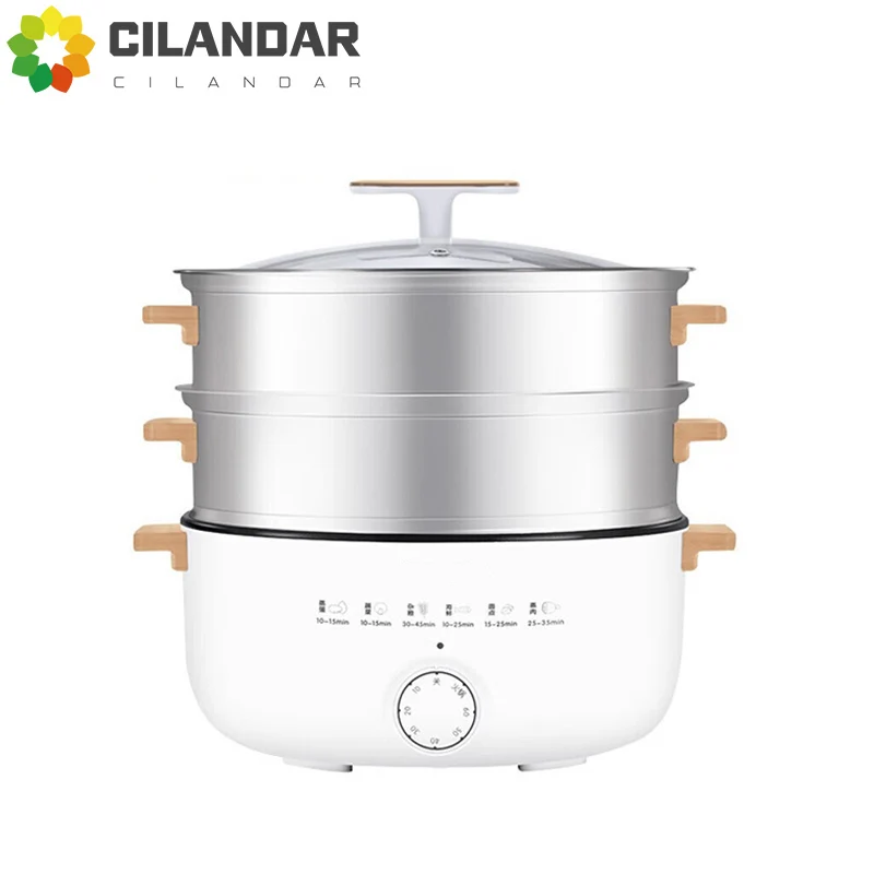 Jiuyang Originálny elektrický parník trojitá vrstva High Capacity Household Multifunkčná viacvrstvová elektrická raňajky
