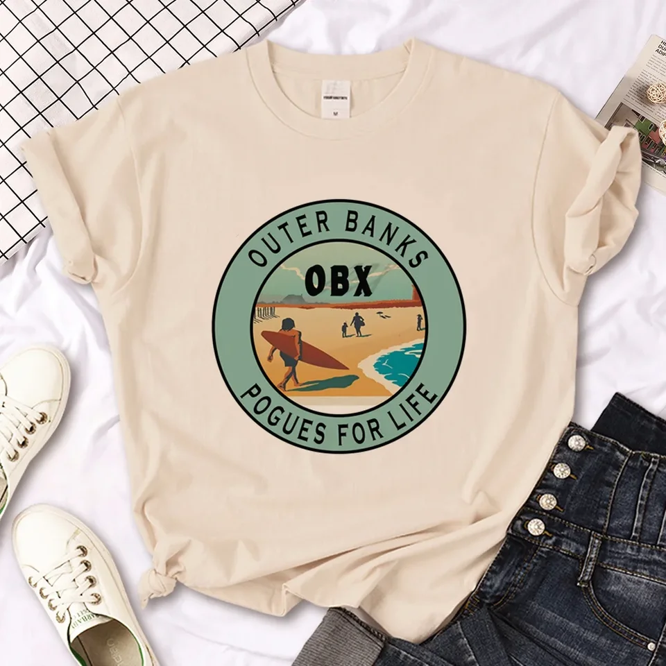JJ Outer Banks Tričko Dievča Dievča Dievčatko Dievča