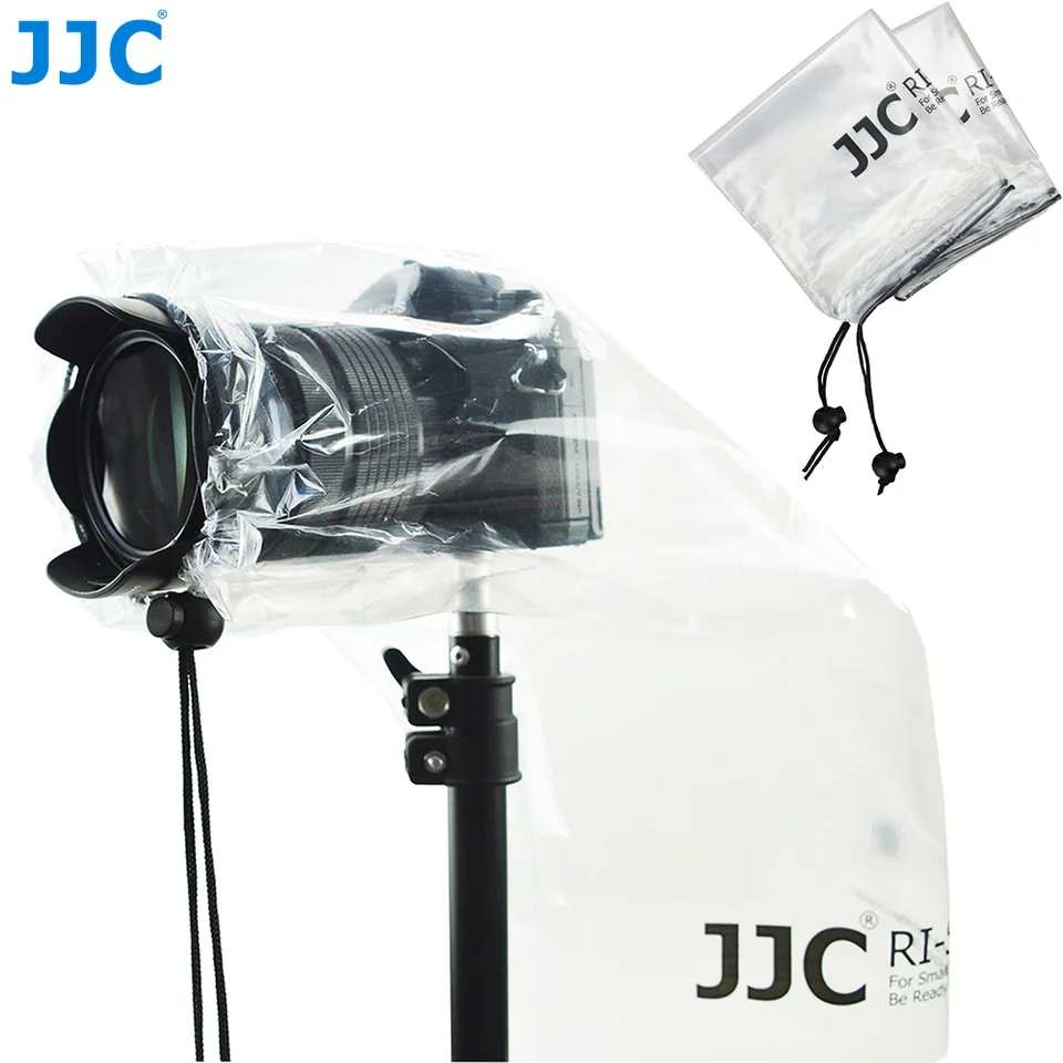 JJC 2 Pack Waterproof Camera Rain Cover Raincoat Protector pre Canon Nikon Sony Panasonic DSLR Camera Camera Rain Pursory