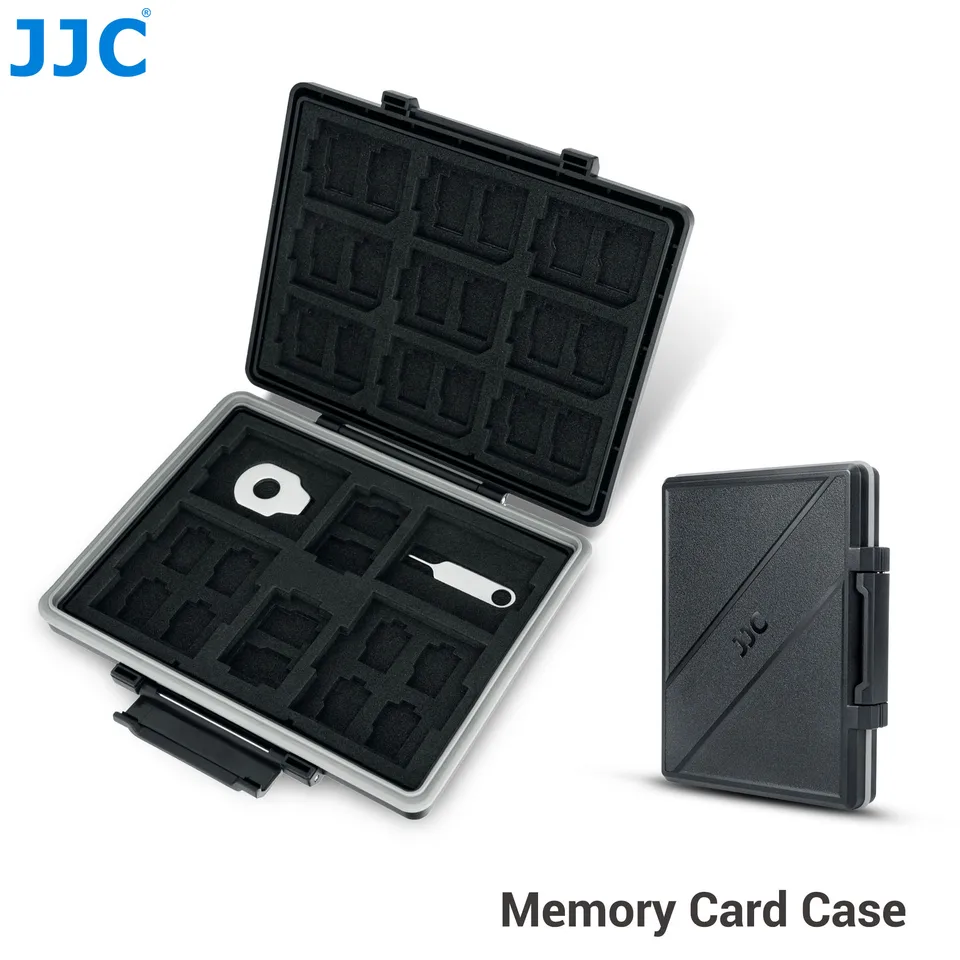 JJC Micro SD Držiteľ karty s kartami Nástroje vodotesnej pamäťovej karty pre karty SD/ MicroSD/ TF/ CF/ XQD/ CFEXpress Typ A/ B