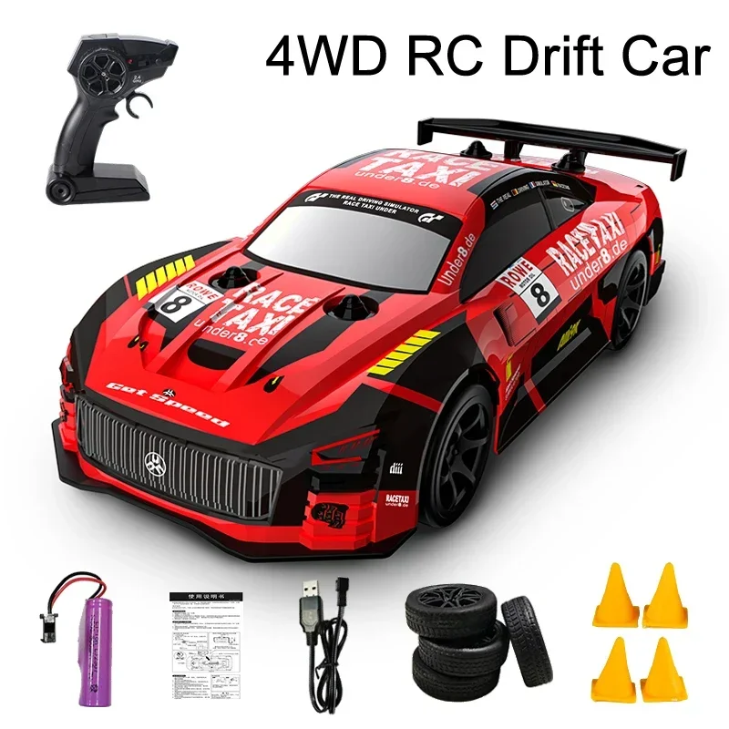 JJRC Q165 2.4G Drift RC CAR 4WD DRIFT CAR 1:18 Hračka diaľkové ovládanie GTR CAR RC Racing Toy for Children vianočné darčeky