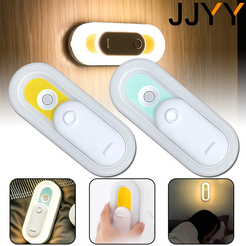 JJyy Smart Motion Sensor Night Light USB Nabíjateľná LED LED vhodná pre kúpeľňu schodiska spálne