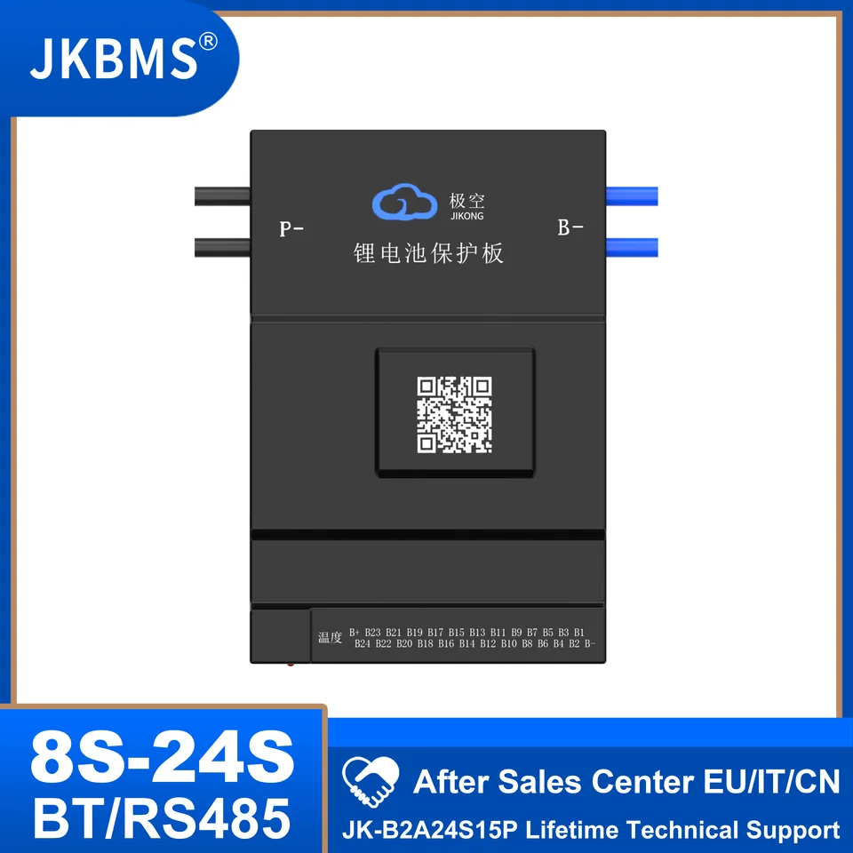 JKBMS 2A Active Balance BMS 150A CANBUS RS485 BT 36V 48V 60V LI-ION LTO batéria 18650 Batéria LIFEPO4 SKLADU