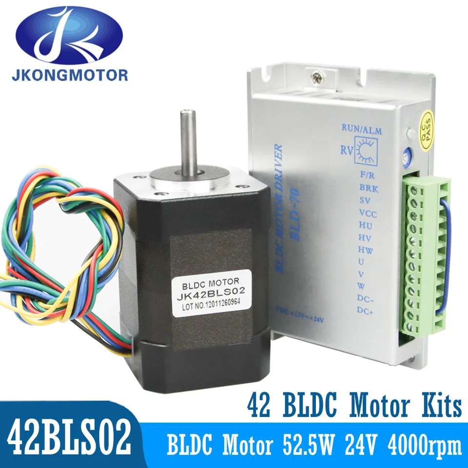 JKongMotor 42BLS02 4000RPM Brushless DC Motor súprav
