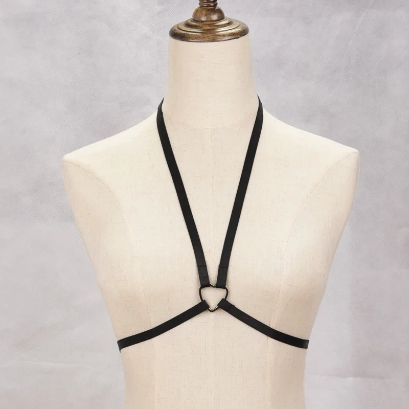 Jlx.harness goth spodná bielizeň elastické postroje tela klietka podvádza BRADAGE Body postrém BELT CAGE BRA BRA 90. Srdce Cupless Bondage Lingerie