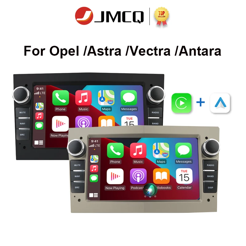 JMCQ 2 DIN Car Radio Android 12 pre Opel Astra HJ 2004 Vectra Vauxhall Antara Zafira Corsa CD Vivaro Meriva Veda Radio CarPlay