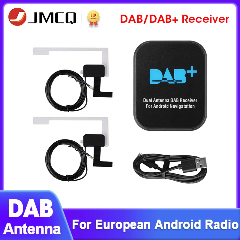 JMCQ DAB/DAB+ Anténa s USB Adapter Universal Android Car Radio GPS Stereo prijímač Europe DAB DAB+ Player Signal Head Unit Player