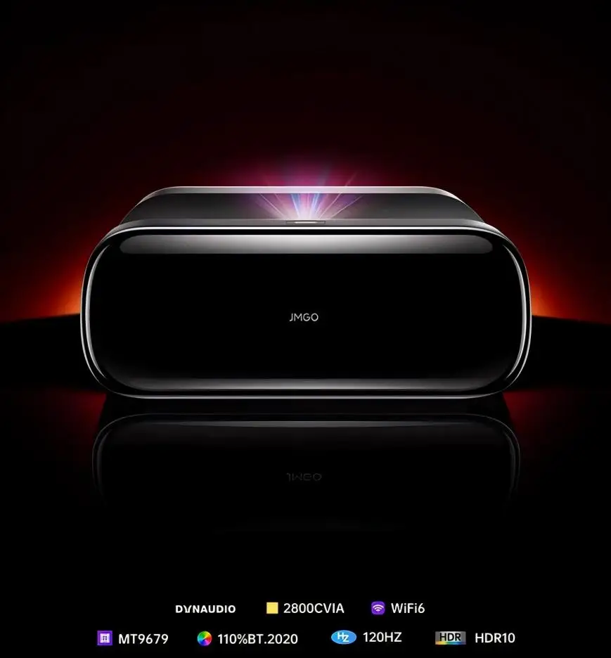 JMGO O2 Ultra 4K Tricolor Laser Projector 4G + 64G 2800 LUMENS Vhodný pre domácu kanceláriu inteligentné domáce divadlo