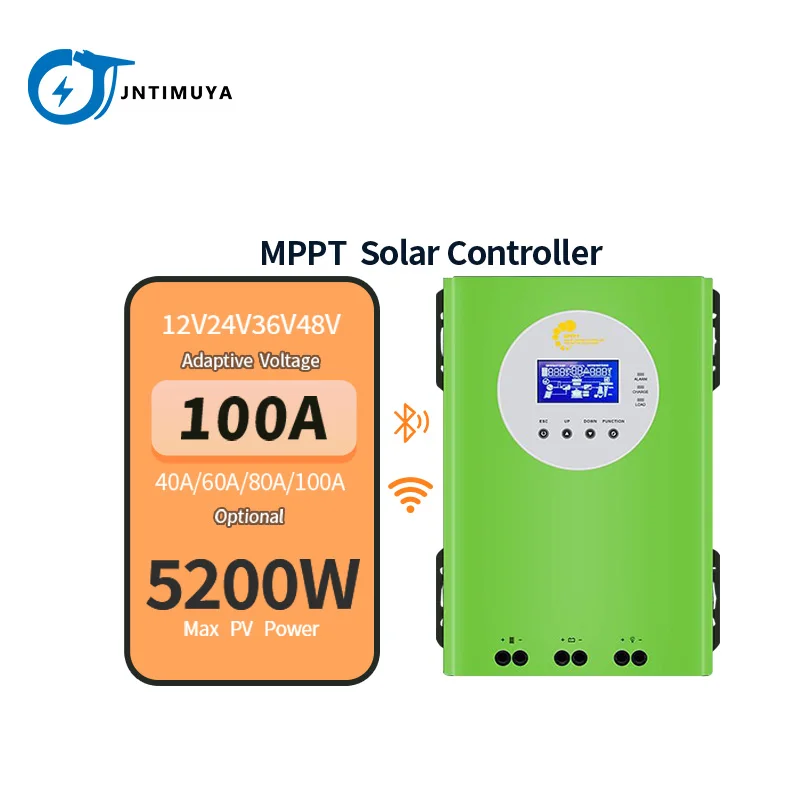 Jntimuya 12v 24v 36v 48v 60V 72V 84V 96V Vhodný pre všetky regulátory batérií 60A 50A 40A MPPT Solar Controller 30A