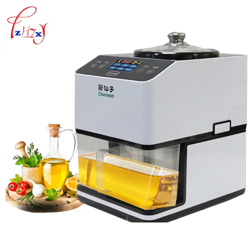 JNZ-A-01 DIY Oil Press Stroj z nehrdzavejúcej ocele Horúce studené olejové tlače 12000R/min sezam/arašid/slnečnicové semená extraktor oleja