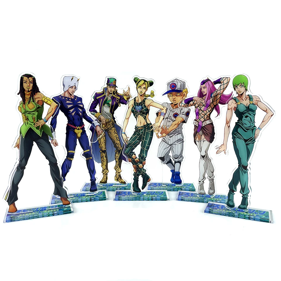 Jo no bizarrer adventure Stone Ocean Jolyne Jotaro Hermes Anasui Emporio počasie Akrylové figúrky figuríny stolová dekorácia