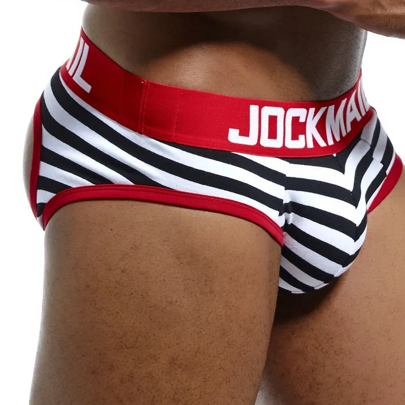 Jockmail Brand Open Back Men Underwear Briefs Sexy tanga hombre jockstrap sissy muži tangé cueca gay spodná bielizeň backless zadok
