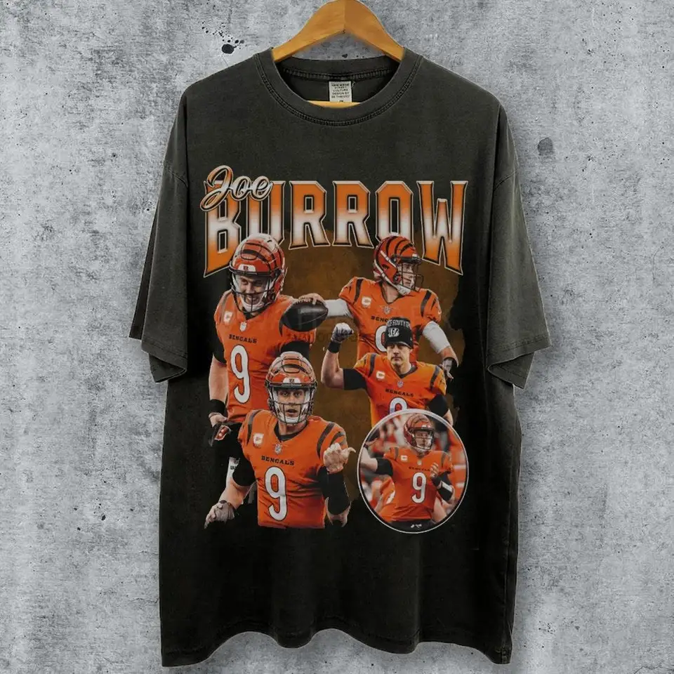 Joe Burrow Vintage 90. roky tričko Grafický štýl Joe Burrow Shirt Vintage Sport Sport Tee Unisex Shirt American Football Bootleg
