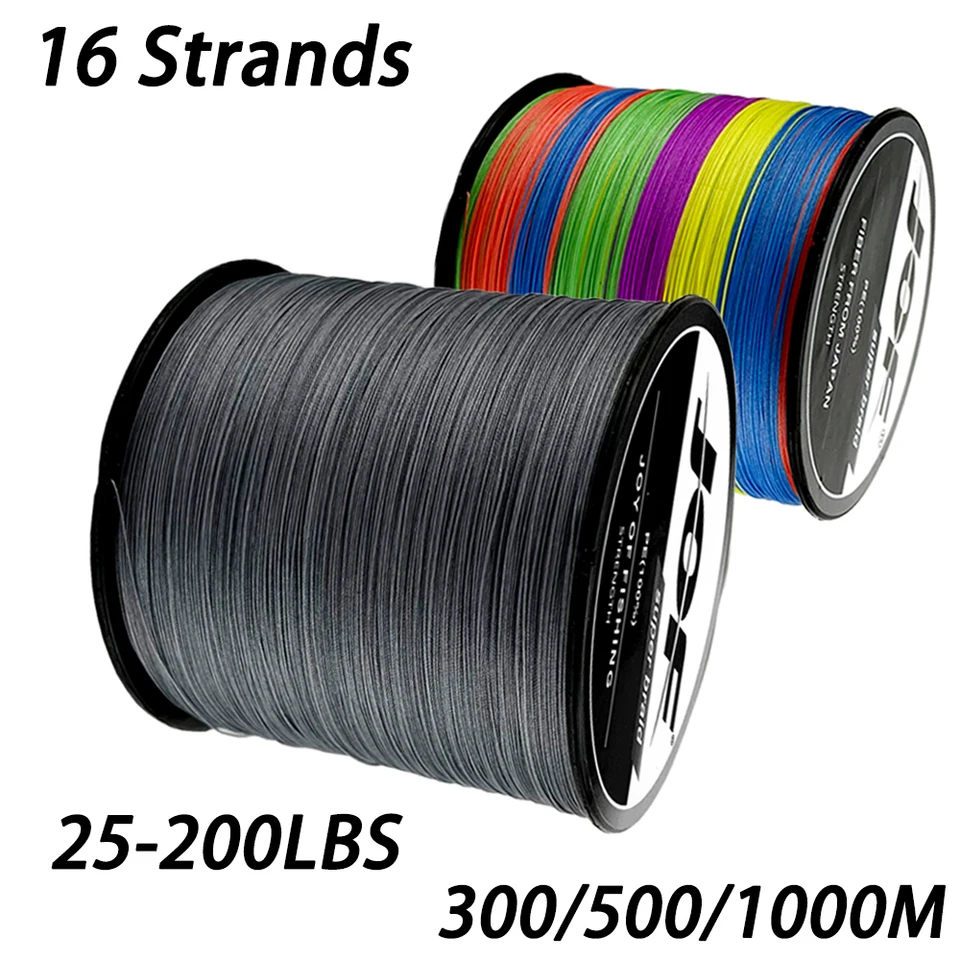 JOF 16X Hladká odolná rybárska linka 300 m ~ 1 000 m 16 pramene Pletené linky Multifilamentá