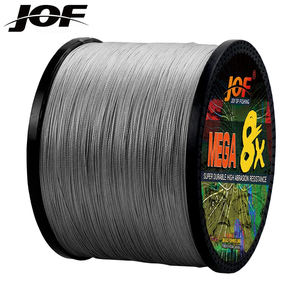 JOF 8 STRAND 1000M 500 m 300 m 100 m Japonsko Super silné PE prepletené rybárske linky Multifilamenty Braid vlákno x8 18-78 libier