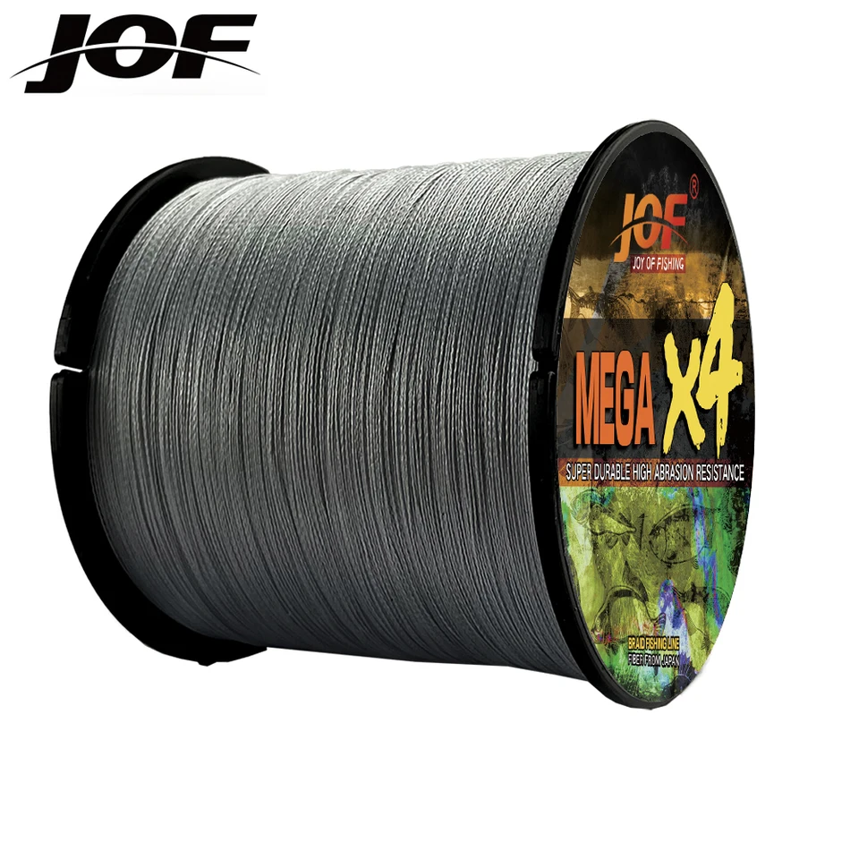 JOF spletená rybárska línia 100m viacfarebná super silná japonská multifilamencia PE Braid Line 10 12 18 28 35 40 50 60 80 lb