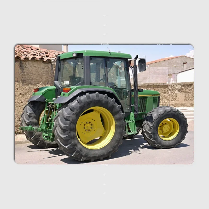 John Deere traktor 01 nástenné výzdoba plagáty izba dekorácia elf bar kovová stena dekora