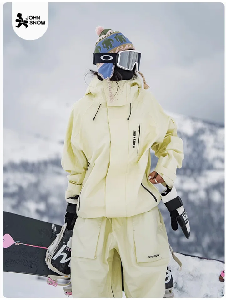 John Snow Winter Lyžové obleky Men a ženy vonkajšie nepremokavé priedušné teplé snowboardingové súpravy lyžiarske bunda a nohavice