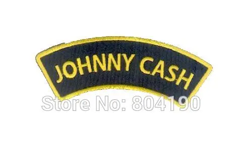 Johnny Cash Jr Cash Iron On/Šiť na záplat Tshirt Transfer Motif Applique Rock Punk Punk Badge Oblečenie