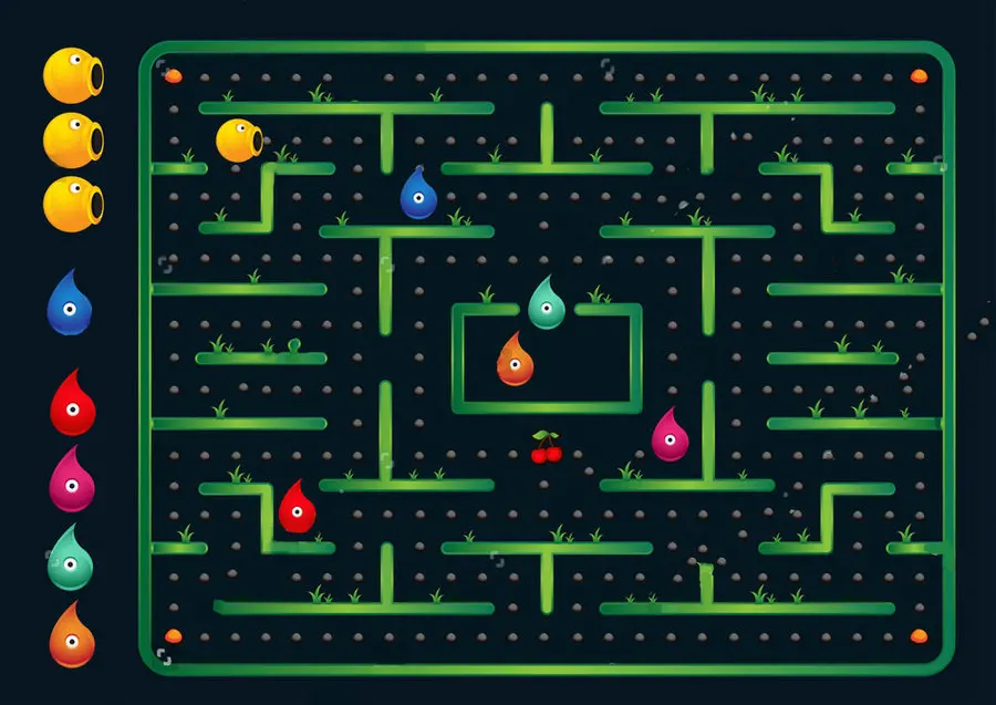 Johnson Pac Man Kady videohry Vysoko kvalitné počítačové tlačové večierky Spotreby